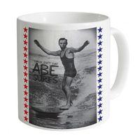 Official Two Tribes Surfing Abe Mug
