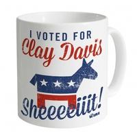 official the wire i voted for clay davis mug