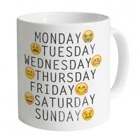 official two tribes weekdays emoji mug