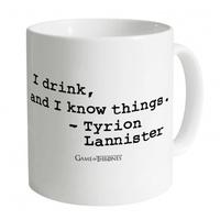 Official Game Of Thrones I Drink Quote Mug