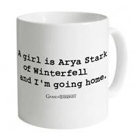 Official Game Of Thrones Arya Stark Quote Mug