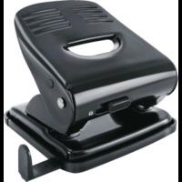 Office Black Metal 2 Hole Punch - 20 Sheet Capacity