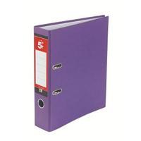 Office A4 Lever Arch File 70mm Purple Pack of 10 939907