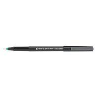 Office Fibre Tip Pen Medium 0.7mm Tip 0.4mm Line Green Pack of 12