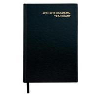 Office A5 20172018 Academic Year Diary Week To View Black 939352