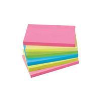 office 76x127mm extra sticky re move notes 4 assorted neon colours pad