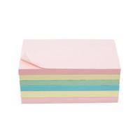 office 76x127mm extra sticky re move notes 4 assorted pastel colours