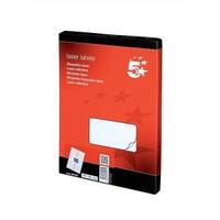 Office Multipurpose Labels Laser 16 per Sheet 99.1x34mm White 1600