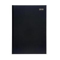 Office 2018 Diary Day to Page A4 Black 939425