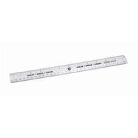 Office Ruler Plastic 300mm Clear Pack 10 397867