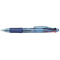 Office Ball Pen 4-Colour 1.0mm Tip 0.5mm Line Black Blue Red Green