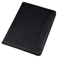 office a4 conference folder leather look black 101909