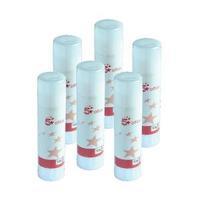 Office Glue Stick Solid Washable Non-Toxic Small 10g Pack 6 108231