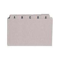 Office Guide Card Set A-Z 8x5in 25 Cards 203x127mm Buff 295764