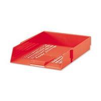 Office Foolscap Letter Tray High-impact Polystyrene Red 295810