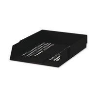 office foolscap letter tray high impact polystyrene black 295829