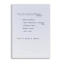 Office Memo Pad Headbound Feint Ruled 80 Sheets A4 White Pack 10