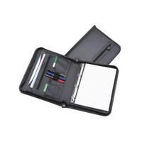 Office A4 Zipped Conference Ring Binder Capacity 20mm A4 Leather Look