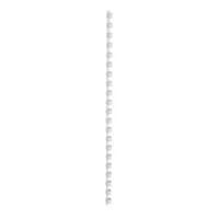 Office Binding Combs Plastic 21 Ring 45 Sheets A4 8mm White Pack 100
