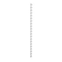 Office Binding Combs Plastic 21 Ring 65 Sheets A4 10mm White Pack 100