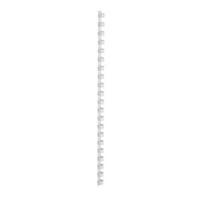 Office Binding Combs Plastic 21 Ring 95 Sheets A4 12mm White Pack 100