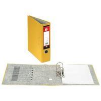 office foolscap lever arch file 70mm yellow pack 10 332934