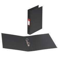 Office A4 Ring Binder 2 O-Ring Size 25mm Polypropylene Black Pack 10