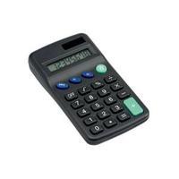 Office Pocket Calculator 8 Key Display Dual-powered by Solar and