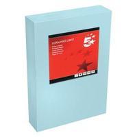 Office A4 Coloured Card Multifunctional 160gsm Medium Blue 250 sheets