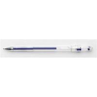 office roller gel grip pen 10mm tip 05mm line blue pack of 10 938669
