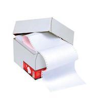 Office Listing Paper 2-Part Carbonless Perf 11inchx241mm Plain