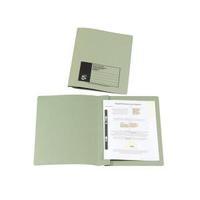 Office Flat File Recycled Manilla 285gsm 38mm Foolscap Green Pack 50