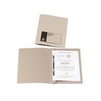 Office Flat File Recycled Manilla 285gsm 38mm Foolscap Buff Pack 50