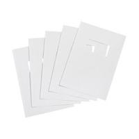 Office A4 Binding Covers 250gsm Window Gloss White Pack of 100 464025