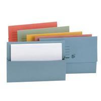 Office Foolscap Document Wallet Half Flap 250gsm Recycled Capacity