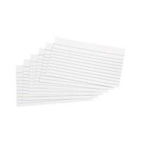 Office Record Cards Ruled Both Sides 5x3in 127x76mm White Pack 100