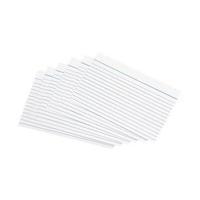 Office Record Cards Ruled Both Sides 8x5in 203x127mm White Pack 100