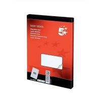 Office Multipurpose Labels Laser 65 per Sheet 38.1x21.2mm White 6500