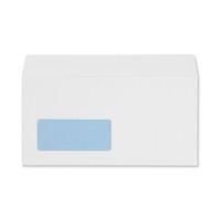 office envelopes wallet peel and seal window 100gsm white dl pack 500