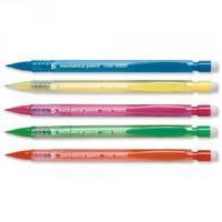 Office Disposable Mechanical Pencil Retractable with 3 x 0.7mm Lead