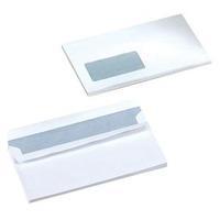 Office DL Envelopes Wallet Self Seal Window 90gsm White Pack 500