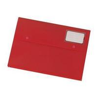 office a4 document wallet with card holder polypropylene red pack of 3