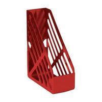 Office Magazine Rack File Foolscap Red 909213