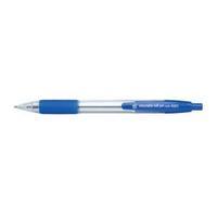 Office Retractable Grip Ball Pen 1.0mm Tip 0.4mm Line Blue Pack 10