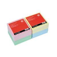 Office Re-Move Notes Repositionable Pastel Pad of 100 Sheets 76x76mm