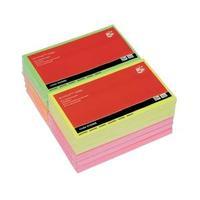 office re move notes repositionable neon pad of 100 sheets 76x127mm