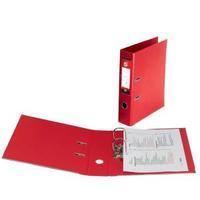 office foolscap lever arch file polypropylene capacity 70mm red pack