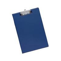 office fold over clipboard with front pocket foolscap blue 913675