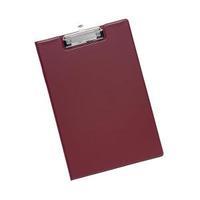 office fold over clipboard with front pocket foolscap red 913683