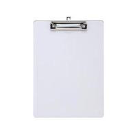 Office Clipboard Solid Plastic Durable with Rounded Corners A4 Clear